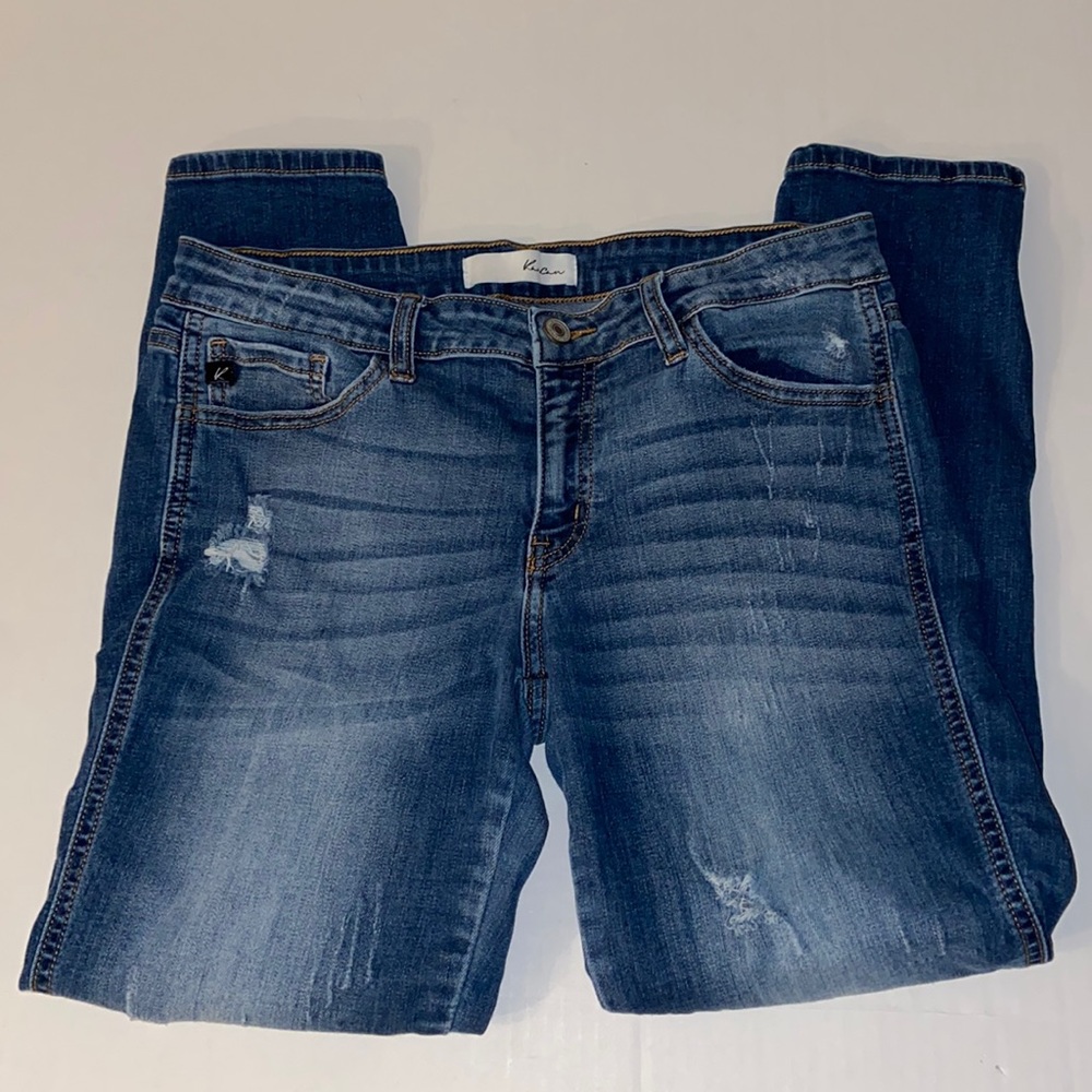 KanCan Size 11/29 Distressed Ankle Length Denim Jeans